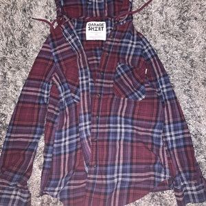 Hooded flannel